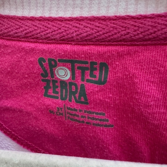 Spotted Zebra 3T Girls Pink Sweater Dress w/ Fuzzy Appliqué Love Design VDay - Picture 3 of 5
